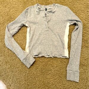 SKIMS crop long sleeve tshirt